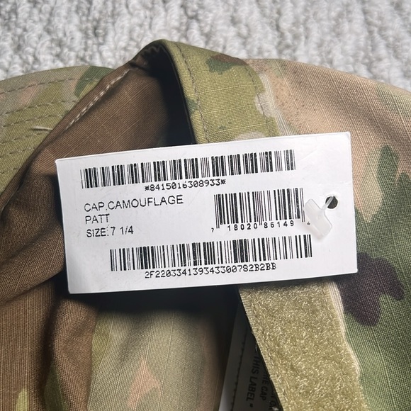 Camo Patrol Hat - New with Tags! Size 7 1/4 - Picture 4 of 5